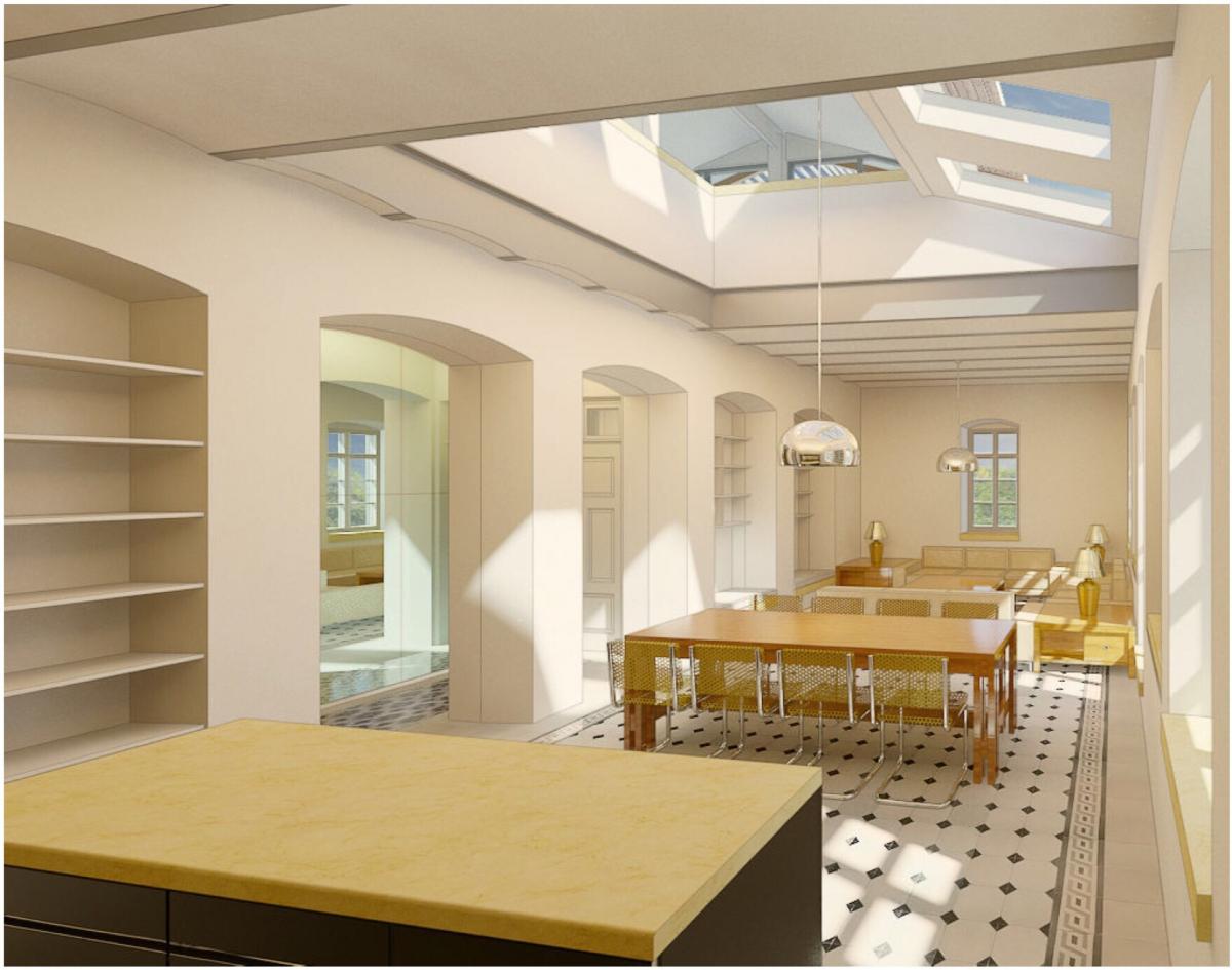 Render of the living area 1