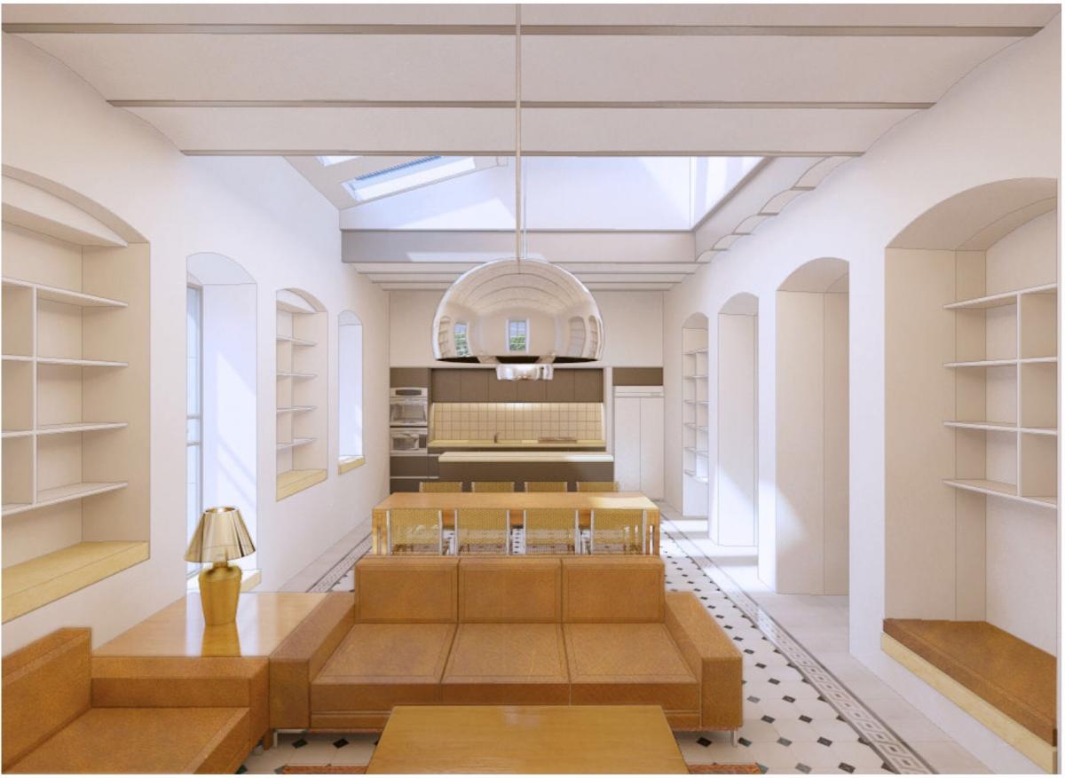 Render of the living area 2