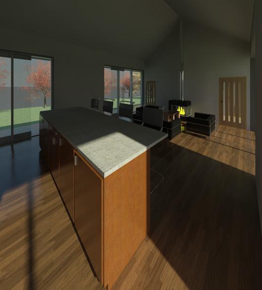 Open to the nature house interior 1