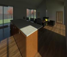 Open to the nature house interior 1