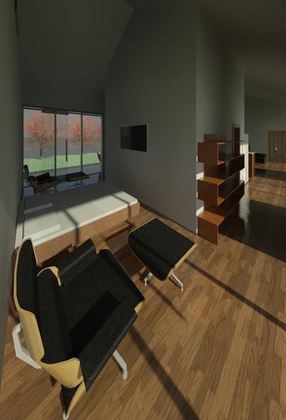 Open to the nature house interior 2