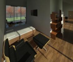 Open to the nature house interior 2