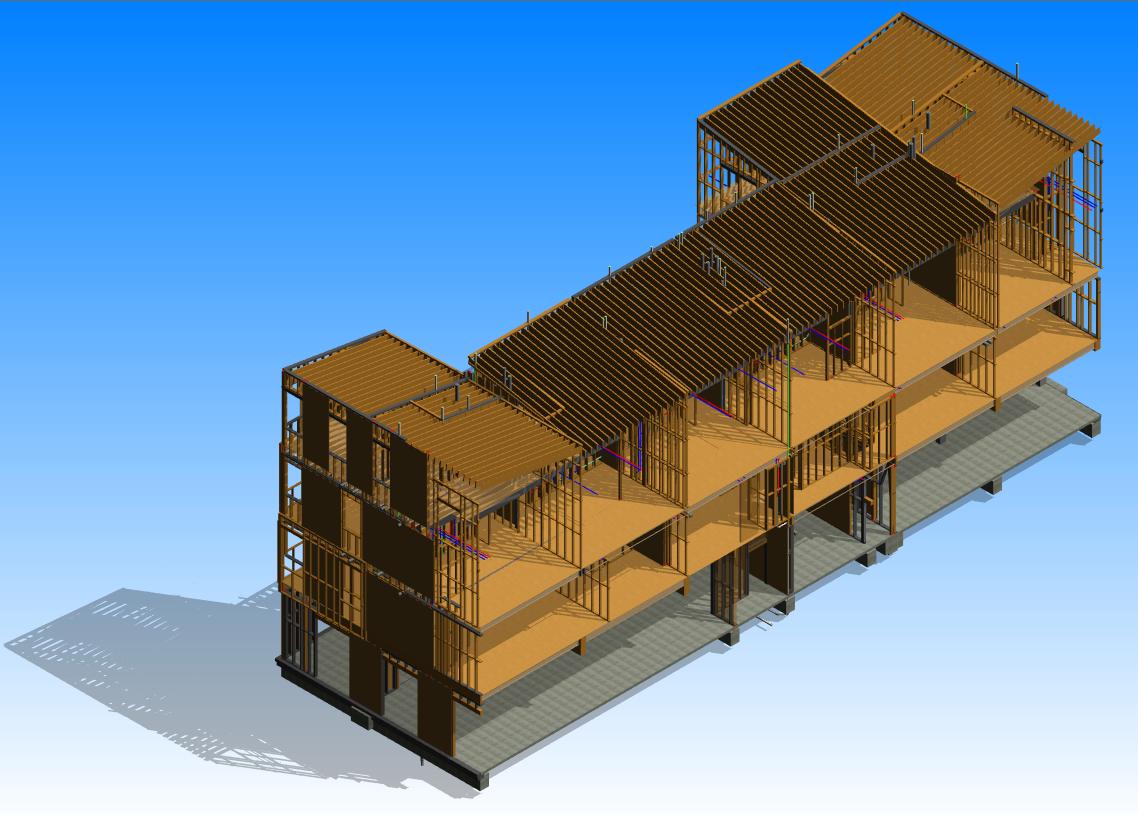 3d building section