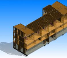 3d building section