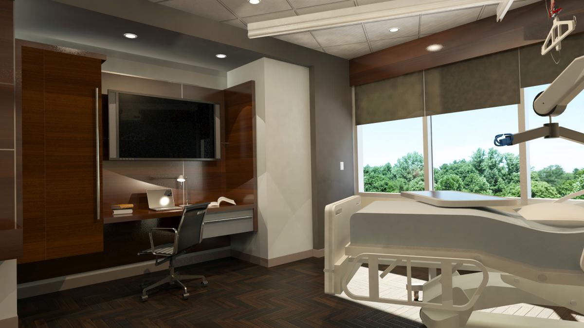 Patient Room w/ Lifts - Liko/Hillrom