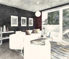 Living room concept - affordable furnishing