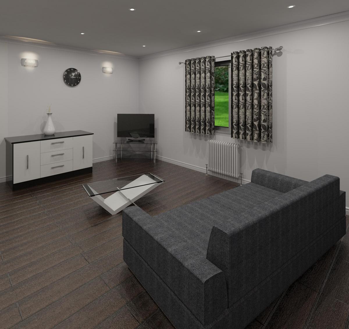 Internal Living Room Render