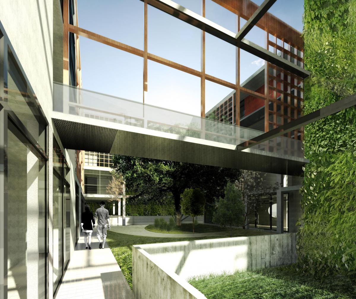 Apartment building with an atrium 2