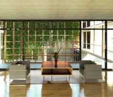 Apartment building with an atrium 3