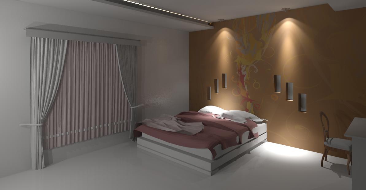 Bed room interior