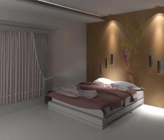 Bed room interior