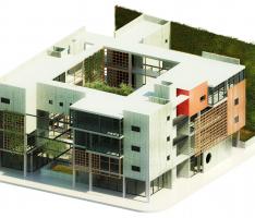 apartment building isometric