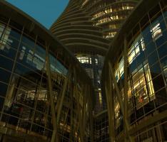 Night twisting Tower 667