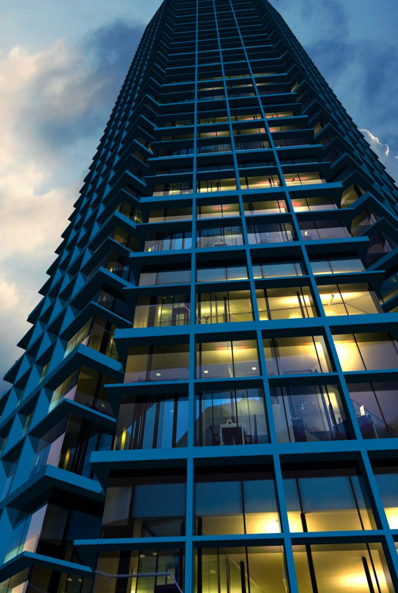 Tower for office block style