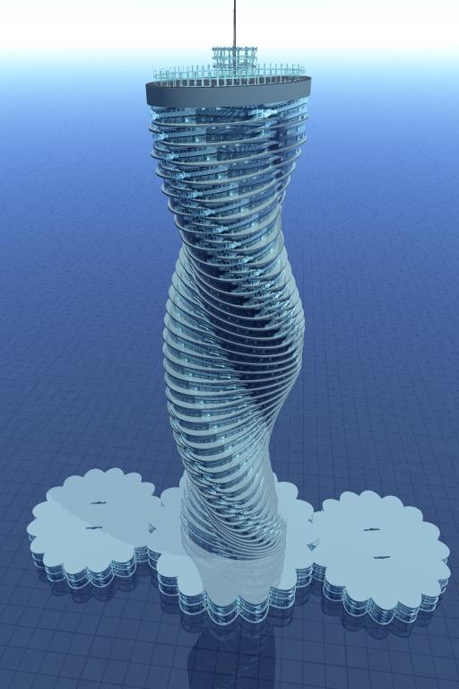Twisted style tower 68