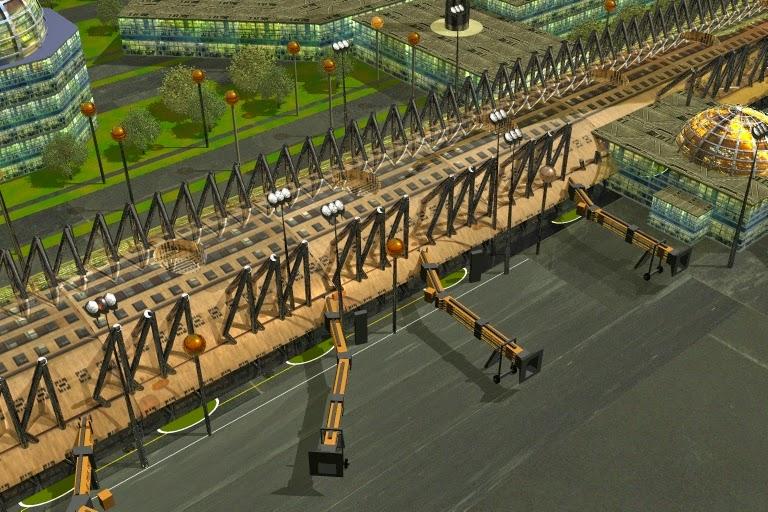 Upper view Design for Airport Terminal Concept