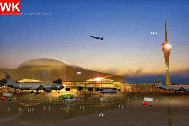 Full Airport Terminal concept far view