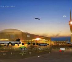 Full Airport Terminal concept far view