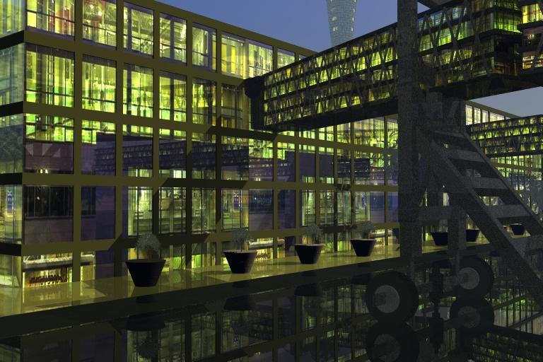 Airport Style Terminal Concept 008