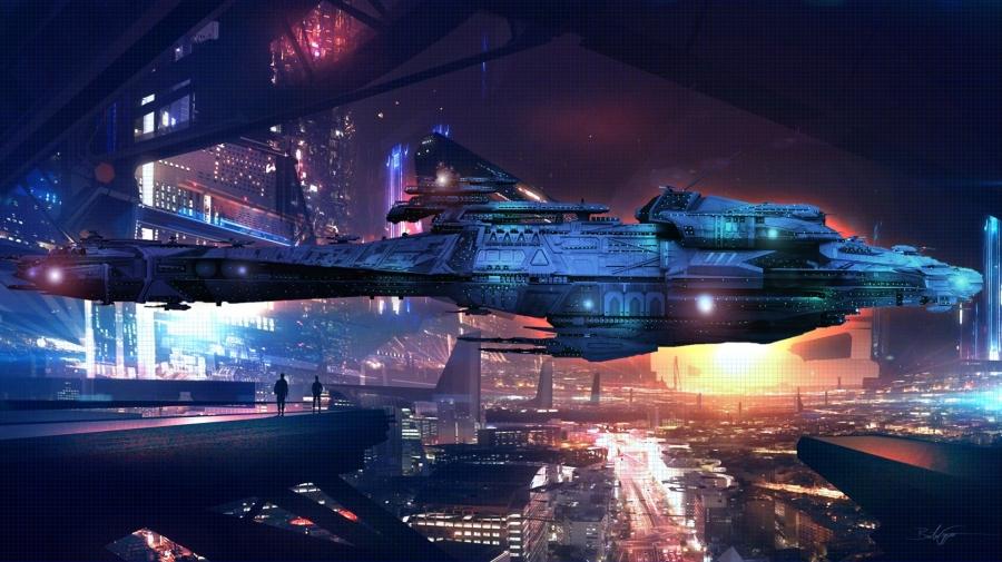 Space Craft Science Fiction design HD