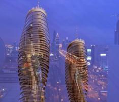 Twin twisted towers 99