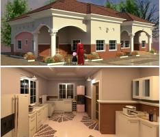 Four bedroom nd kitchen