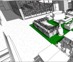 Outdoor terrace design