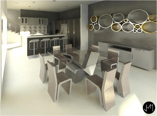 dining room, kitchen