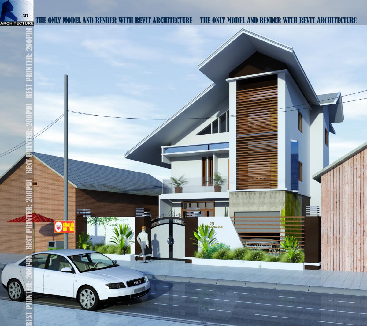 MODEL + RENDER = 100% REVIT