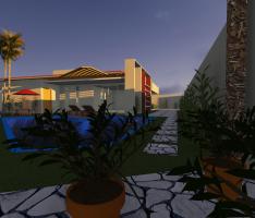 Vista piscina, finalzinho da tarde!!