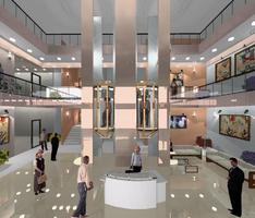 night view of a hotel