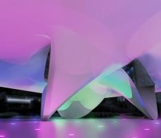 Burnham Pavilion at Night