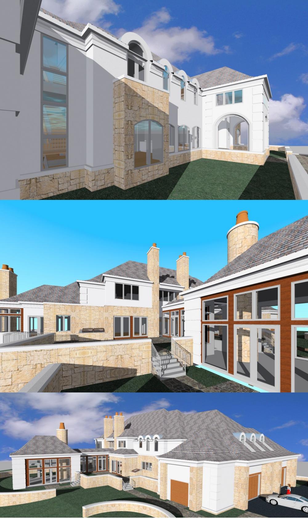 Modern/traditional stlye custom home