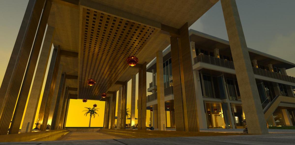 evening shot club building