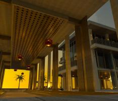 evening shot club building