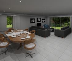 Open plan living - render 2