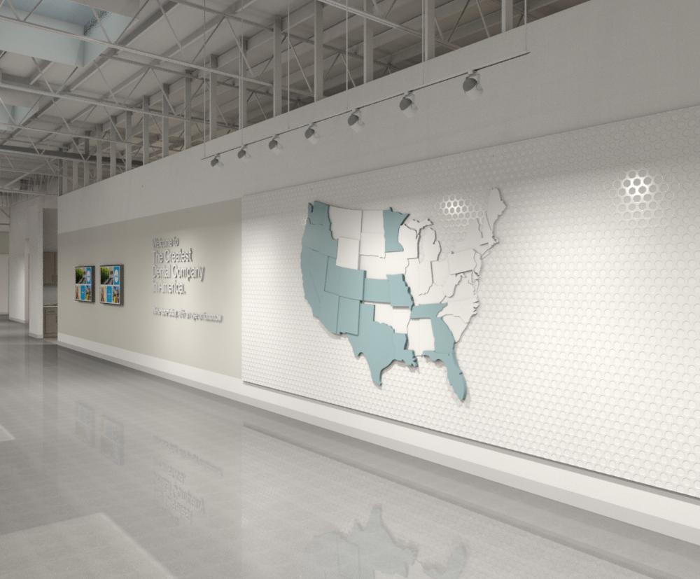 USA Map Wall