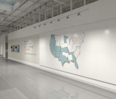 USA Map Wall