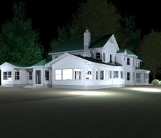 Outdoor Nightime Rendering (revit only)