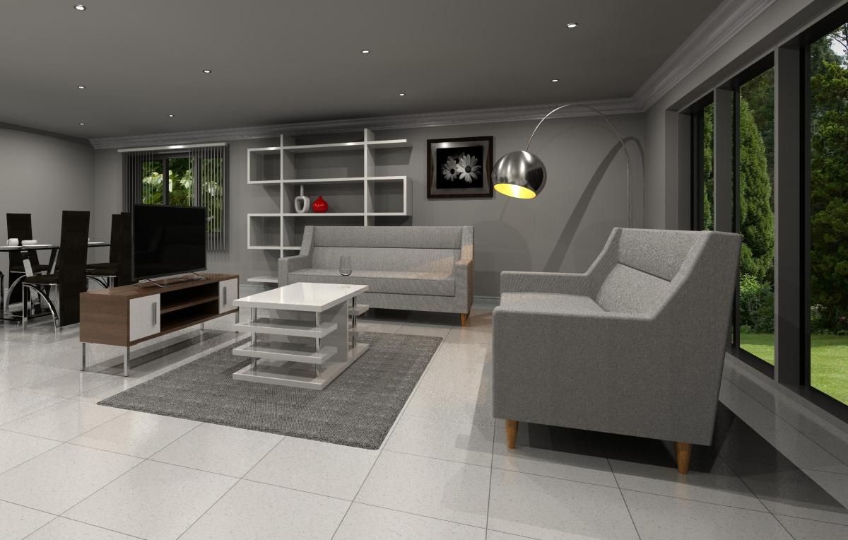 Living/Dining Room Render