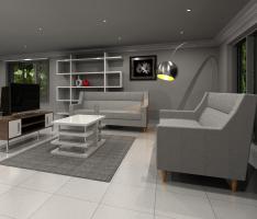 Living/Dining Room Render