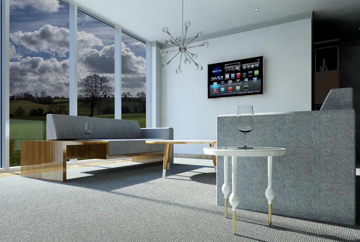 Detailed view of living area