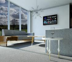 Detailed view of living area