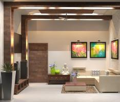 3D view of living room