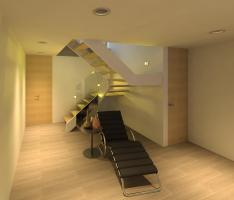 Stairs in living room