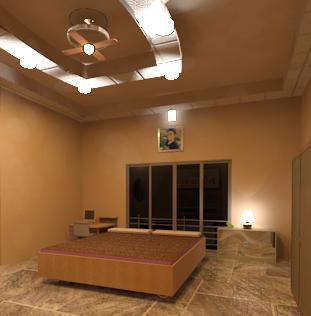 interior design of bed room