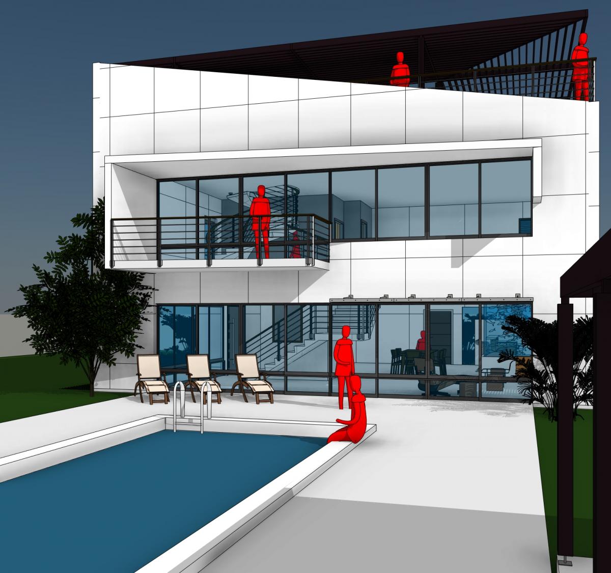 Vista Exterior D.O House II