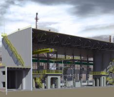 Compression building - Section