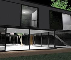 Herzog and De Meuron Precedent Night Rendering