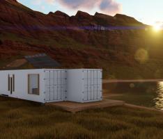 Container Shipping House 40ft daytime